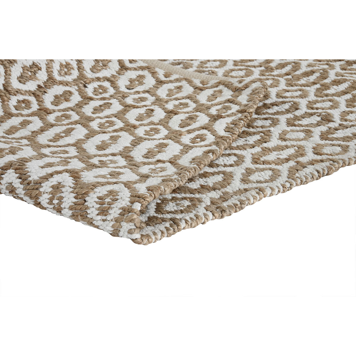 Tæppe Home ESPRIT Hvid Brun Boho 75 x 175 cm